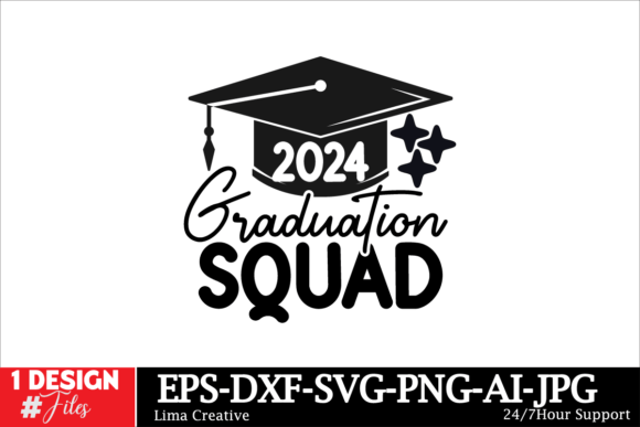 2024 Graduation Squad SVG: Fresh Graphics for Crafts