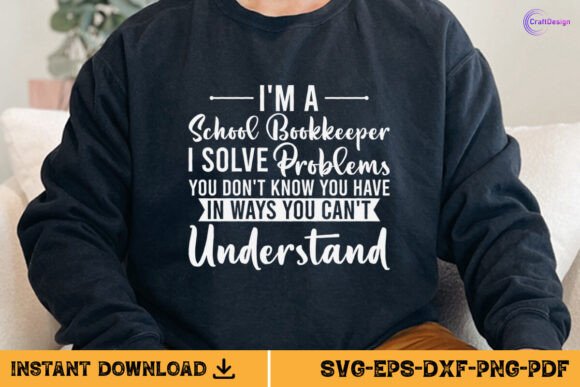 School Bookkeeper Graphics for Crafts
