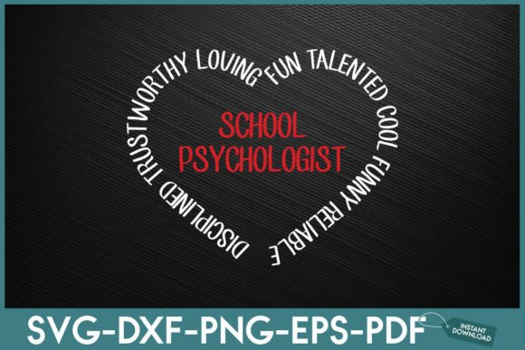 School Psychologist Lover Funny: Graphics for Crafts