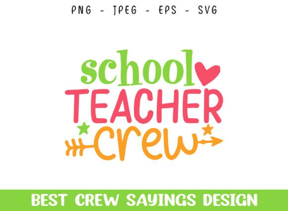 School Teacher Crew Graphics for Crafts