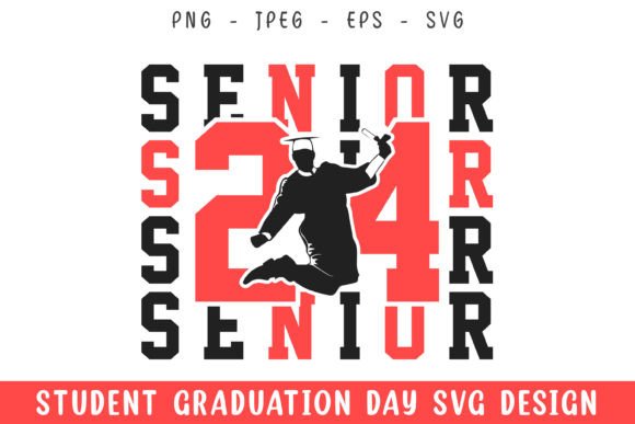 Senior 2024 Graduation Graphics for Crafts