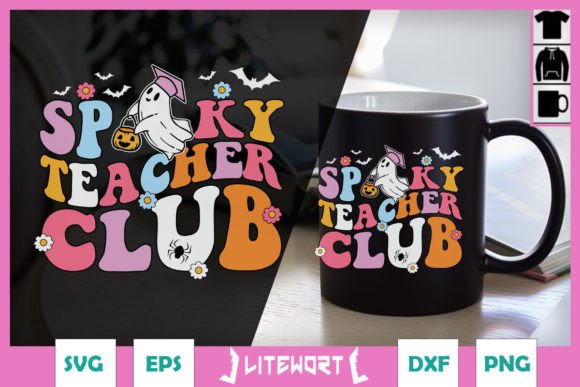 Spooky Teacher Club Halloween SVG for Crafts & Graphics