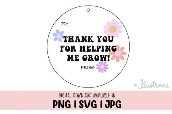 Teacher Appreciation, Thank You Tag Graphics for Crafts